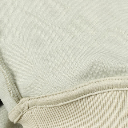 シェーヌダンクル ジップアップパーカー ナイロン コットン ライトグリーン エンボス加工 エルメス トップス HERMES