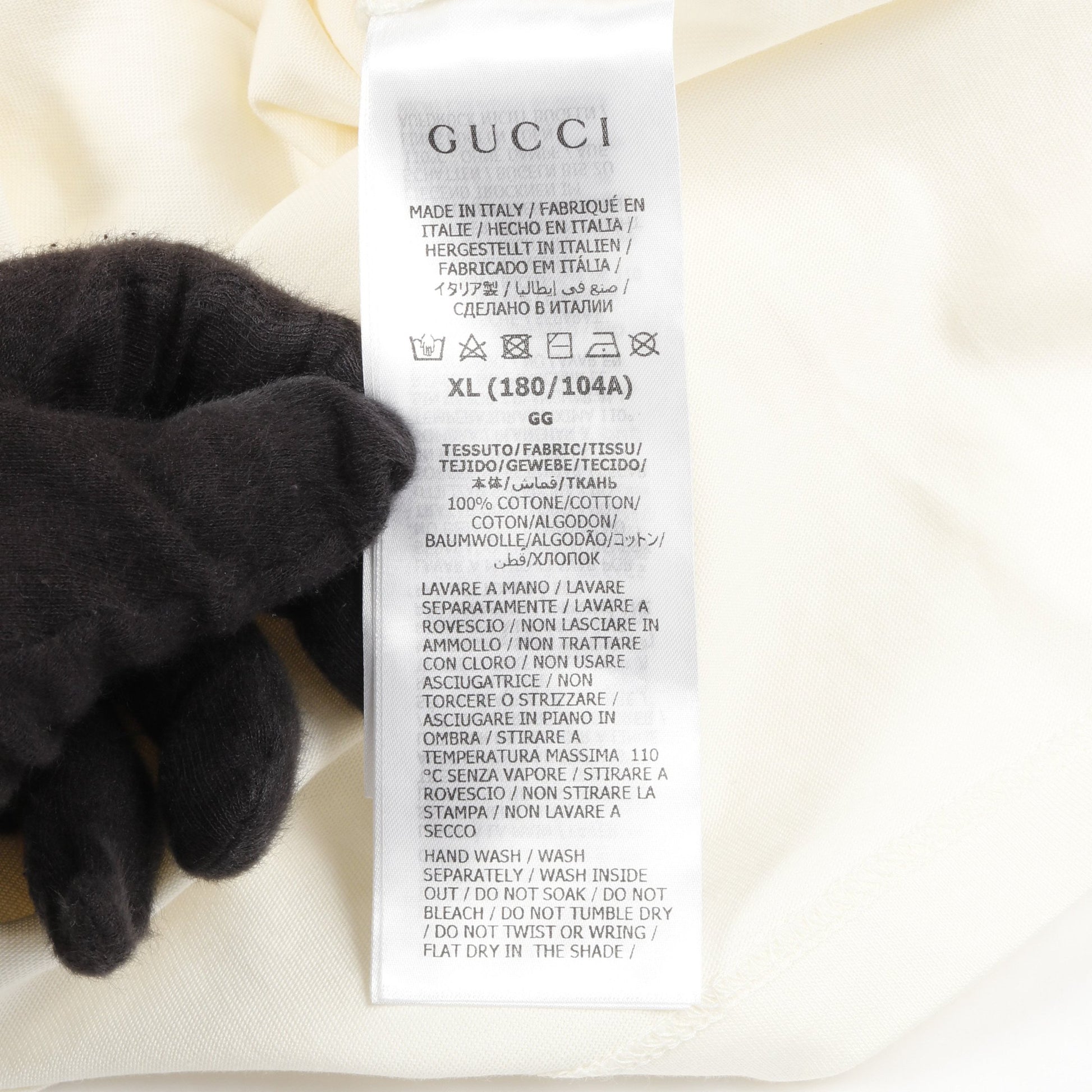 ブレード Tシャツ カットソー クルーネック 半袖 コットン アイボリー グリーン レッド グッチ トップス GUCCI