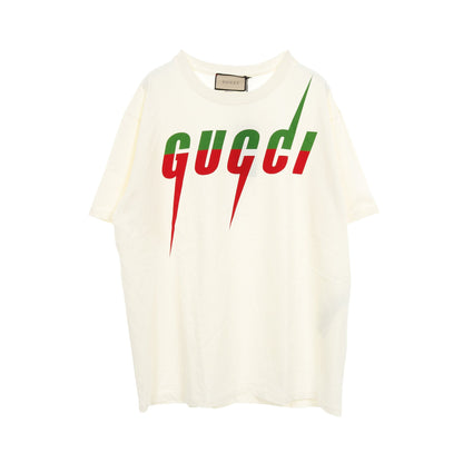 ブレード Tシャツ カットソー クルーネック 半袖 コットン アイボリー グリーン レッド グッチ トップス GUCCI