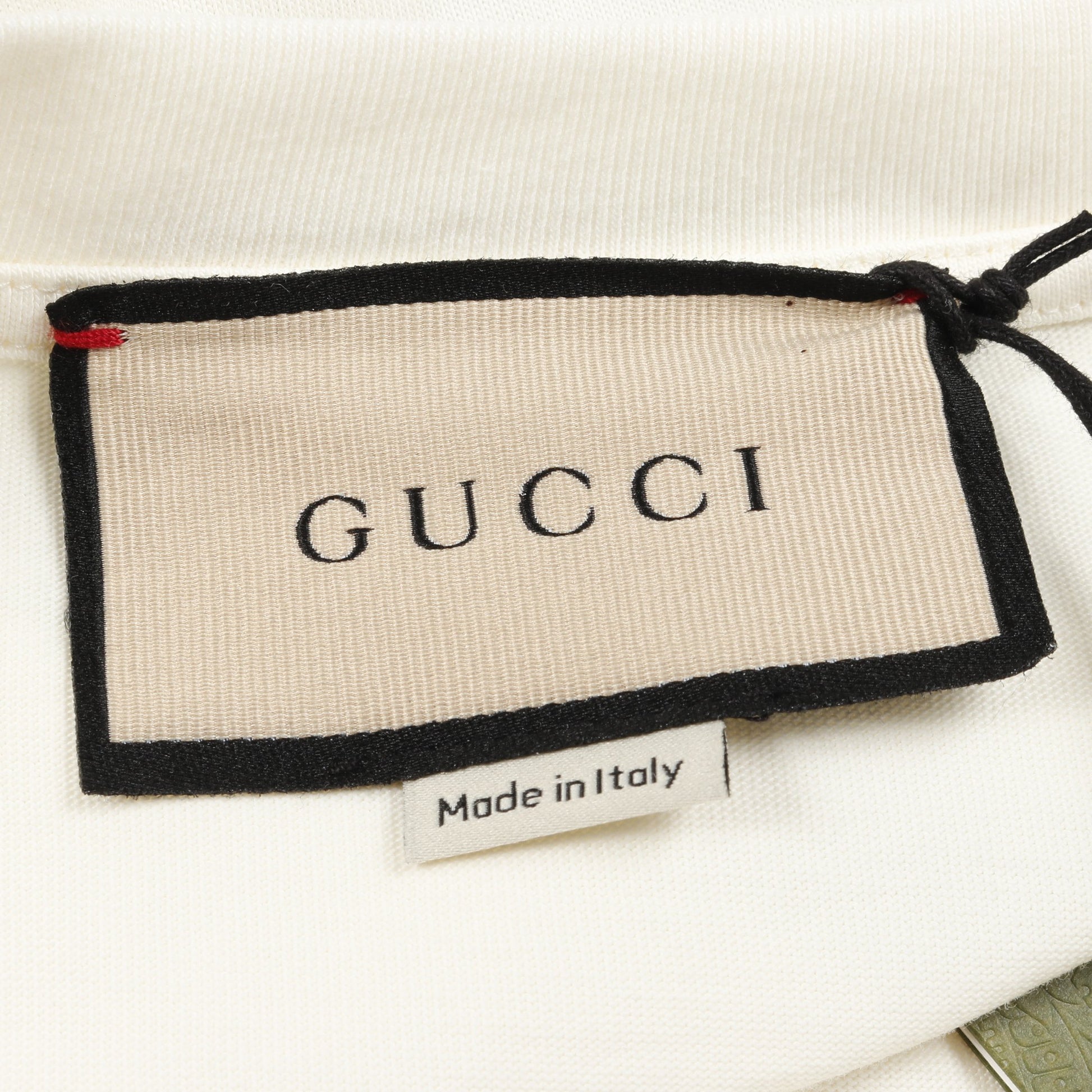 ブレード Tシャツ カットソー クルーネック 半袖 コットン アイボリー グリーン レッド グッチ トップス GUCCI