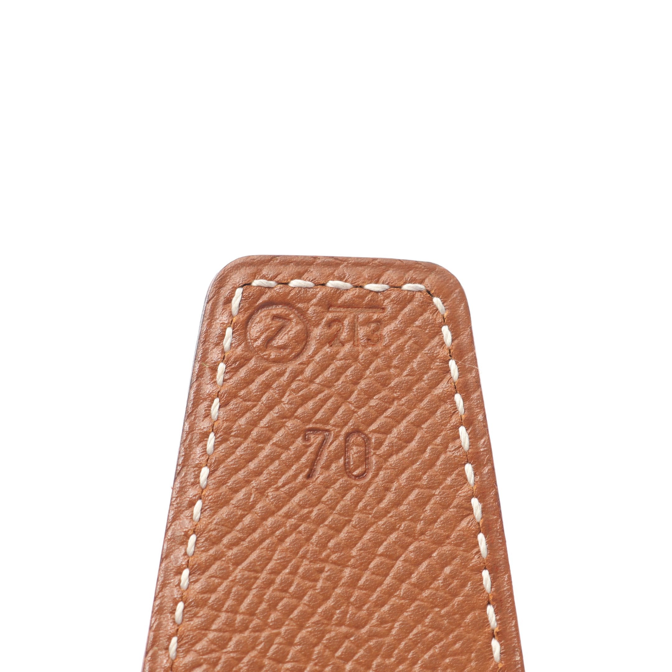 コンスタンス Hベルト ノワール ゴールド ベルト ボックスカーフ