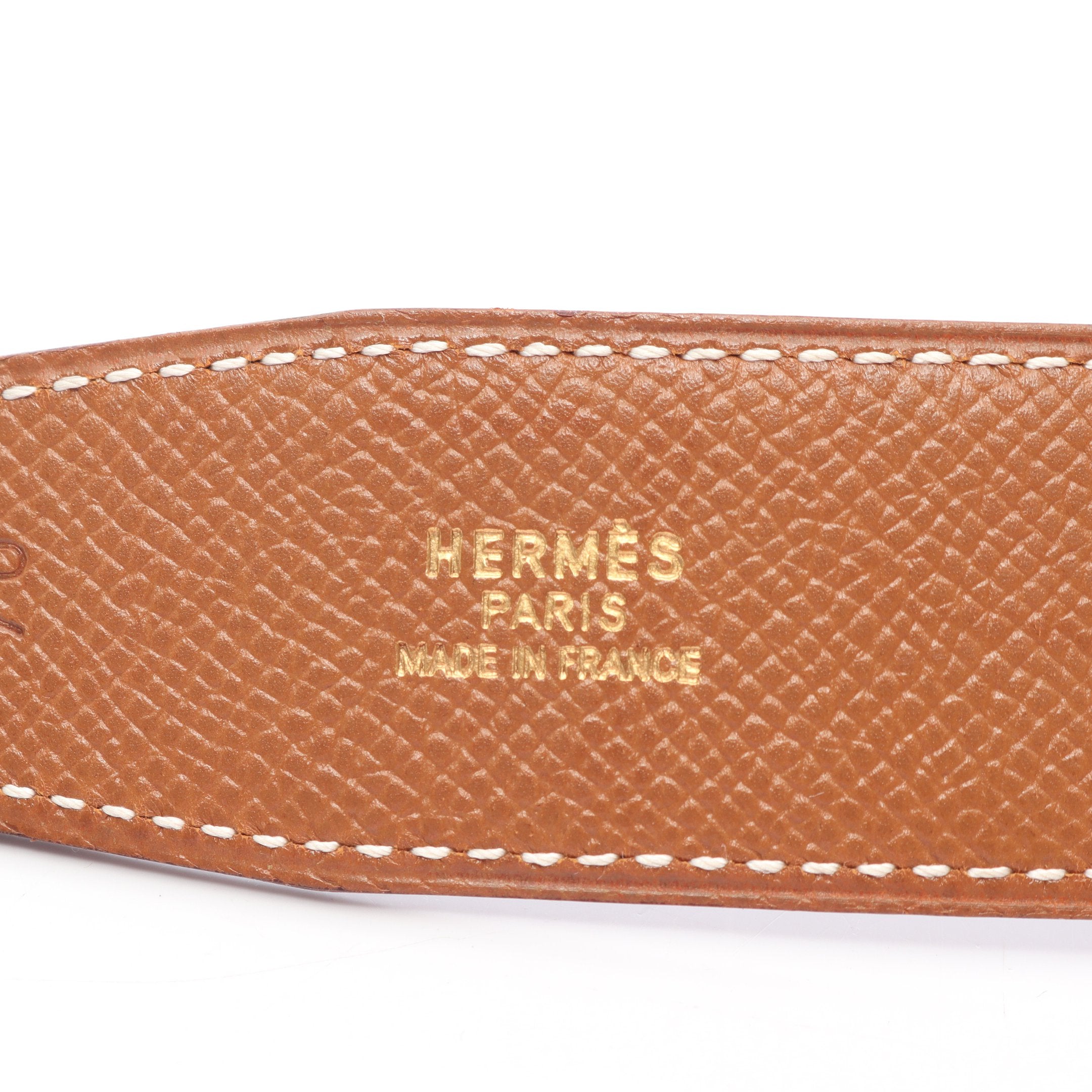 コンスタンス Hベルト ノワール ゴールド ベルト ボックスカーフ