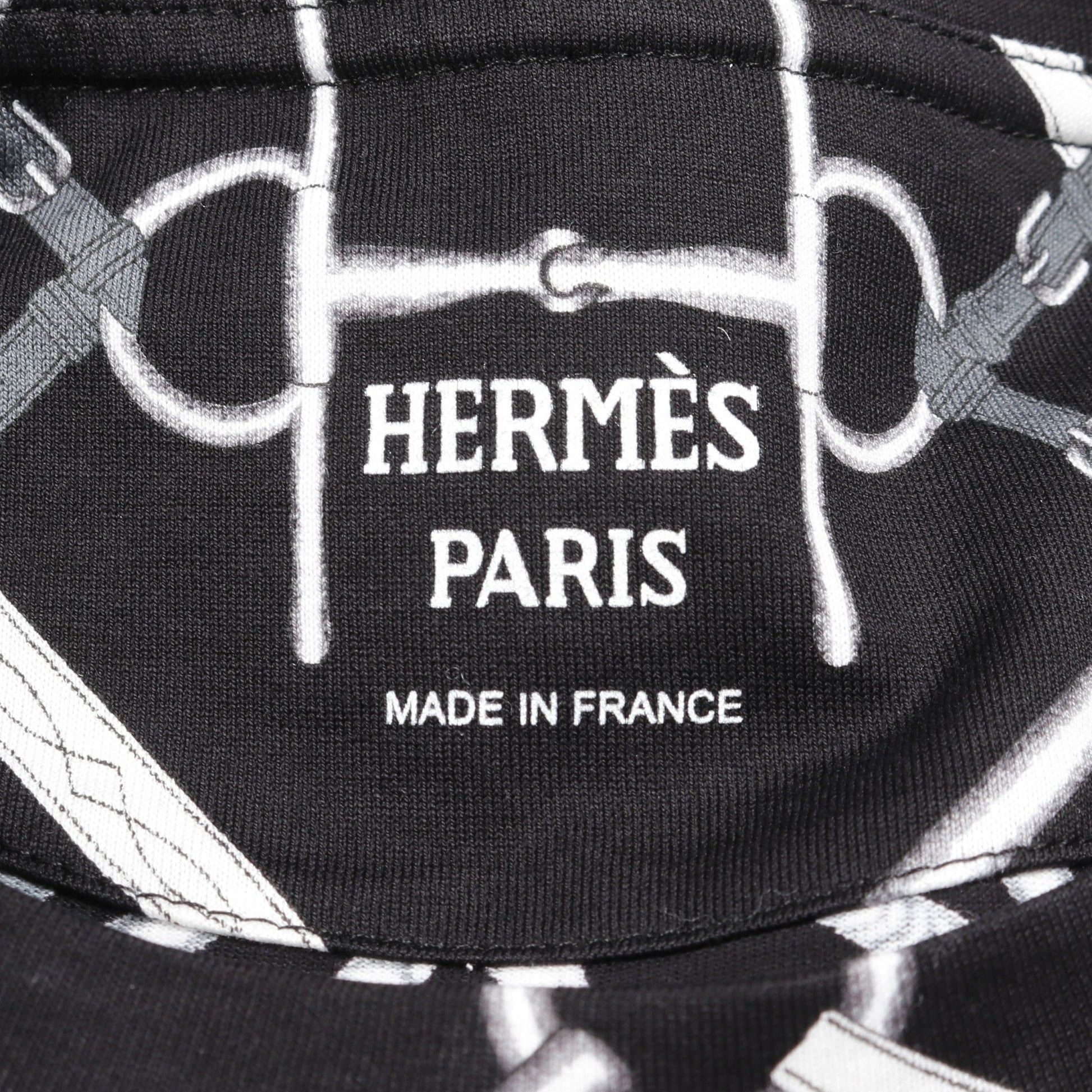 PARCOURS SANS FAUTE Tシャツ ワンピース コットン ブラック グレー エルメス ワンピース HERMES