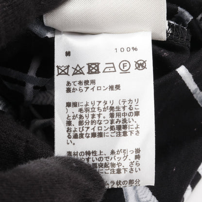 PARCOURS SANS FAUTE Tシャツ ワンピース コットン ブラック グレー エルメス ワンピース HERMES