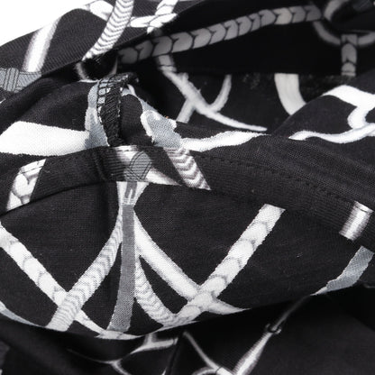 PARCOURS SANS FAUTE Tシャツ ワンピース コットン ブラック グレー エルメス ワンピース HERMES