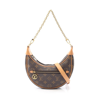 ループ モノグラム ショルダーバッグ PVC レザー ブラウン 2WAY ルイヴィトン バッグ LOUIS VUITTON