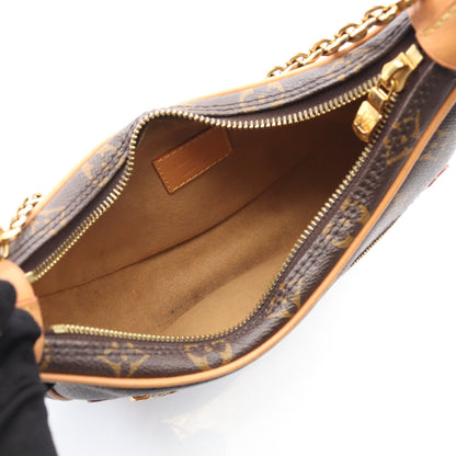 ループ モノグラム ショルダーバッグ PVC レザー ブラウン 2WAY ルイヴィトン バッグ LOUIS VUITTON