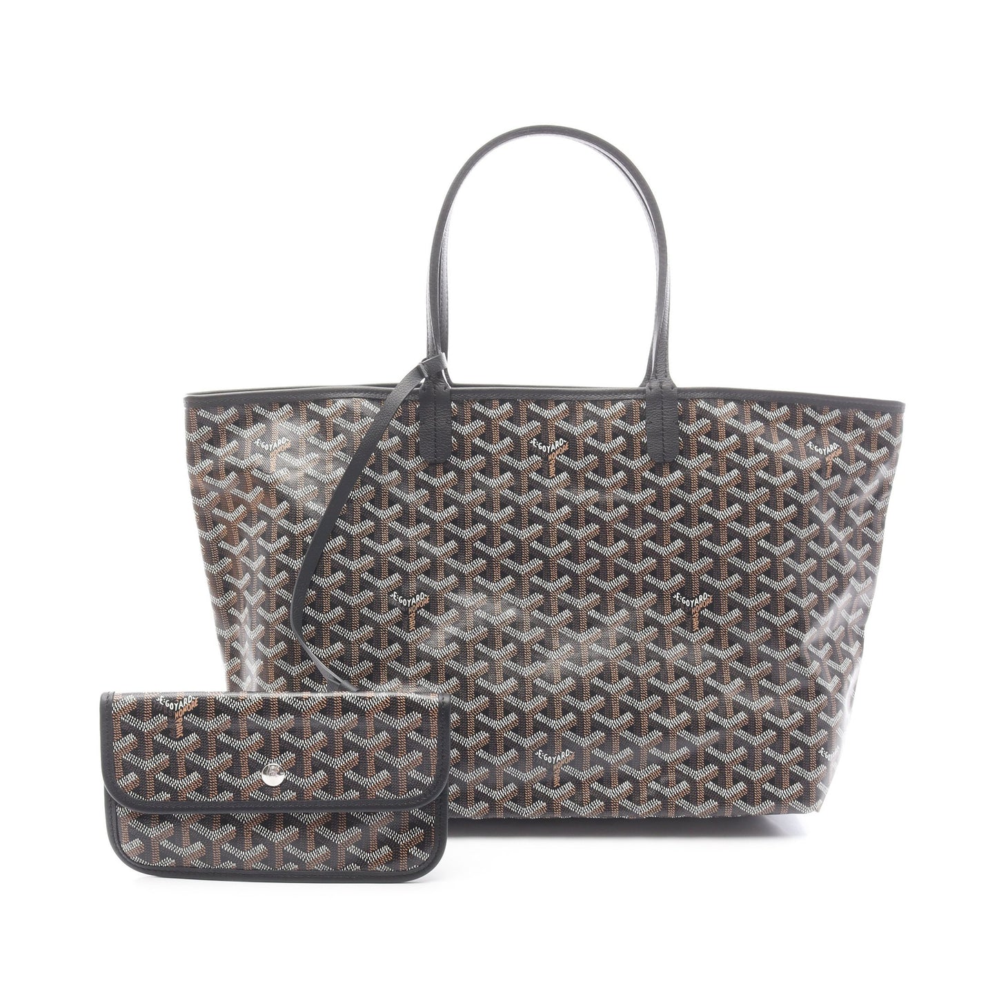 サンルイPM ハンドバッグ トートバッグ コーティングキャンバス レザー ブラック マルチカラー ゴヤール バッグ GOYARD