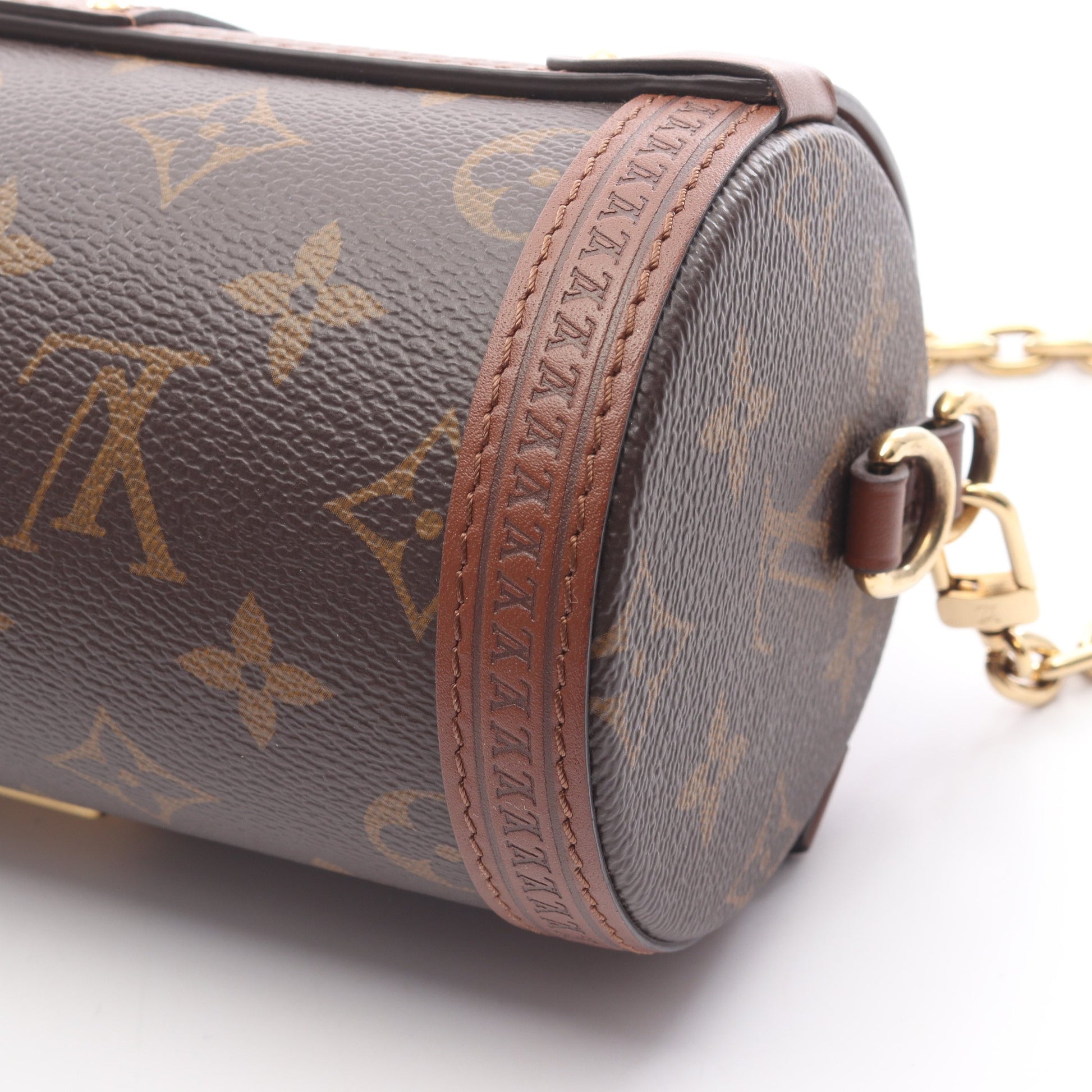 パピヨン トランク モノグラム ショルダーバッグ PVC レザー ブラウン 2WAY ルイヴィトン バッグ LOUIS VUITTON