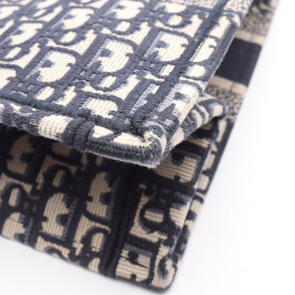 BOOK TOTE ブックトート ミディアム ハンドバッグ トートバッグ キャンバス ネイビー アイボリー クリスチャンディオール バッグ Christian Dior