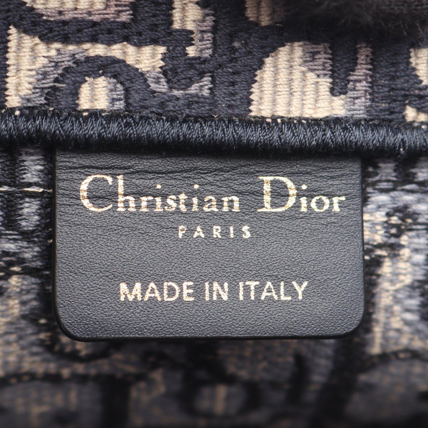 BOOK TOTE ブックトート ミディアム ハンドバッグ トートバッグ キャンバス ネイビー アイボリー クリスチャンディオール バッグ Christian Dior