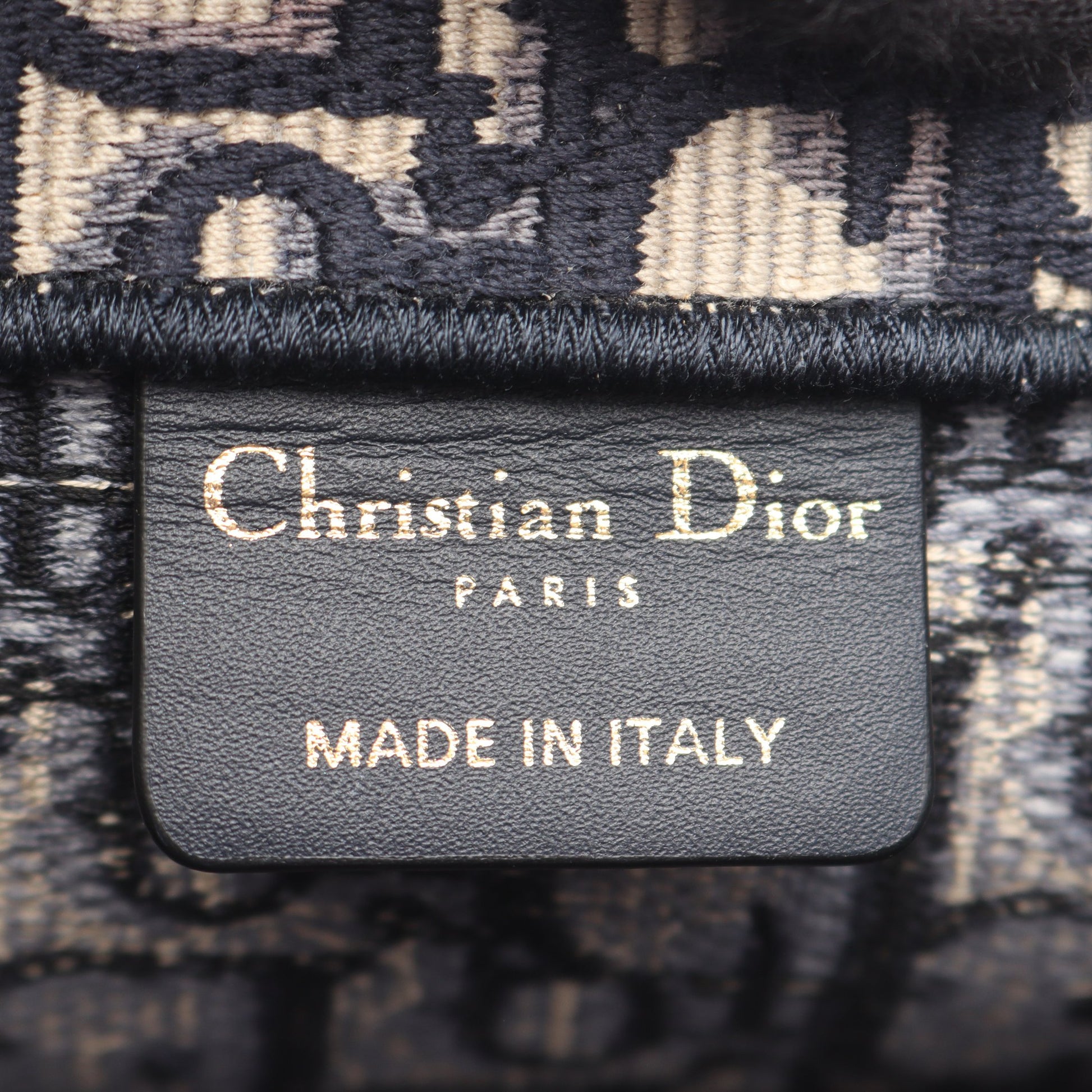 BOOK TOTE ブックトート ミディアム ハンドバッグ トートバッグ キャンバス ネイビー アイボリー クリスチャンディオール バッグ Christian Dior
