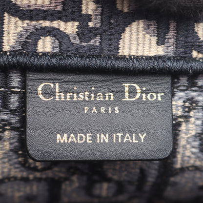 BOOK TOTE ブックトート ミディアム ハンドバッグ トートバッグ キャンバス ネイビー アイボリー クリスチャンディオール バッグ Christian Dior