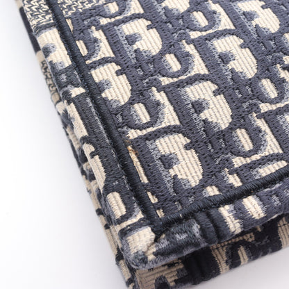 BOOK TOTE ブックトート ミディアム ハンドバッグ トートバッグ キャンバス ネイビー アイボリー クリスチャンディオール バッグ Christian Dior