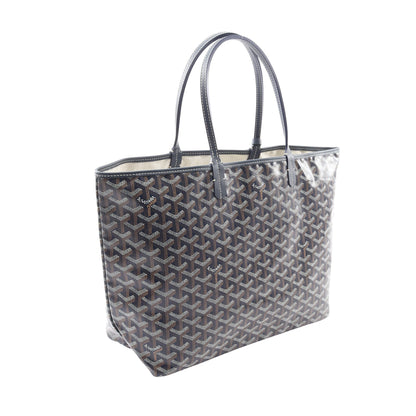 サンルイPM ハンドバッグ トートバッグ コーティングキャンバス レザー ネイビー マルチカラー ゴヤール バッグ GOYARD