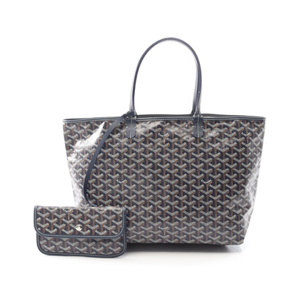 サンルイPM ハンドバッグ トートバッグ コーティングキャンバス レザー ネイビー マルチカラー ゴヤール バッグ GOYARD