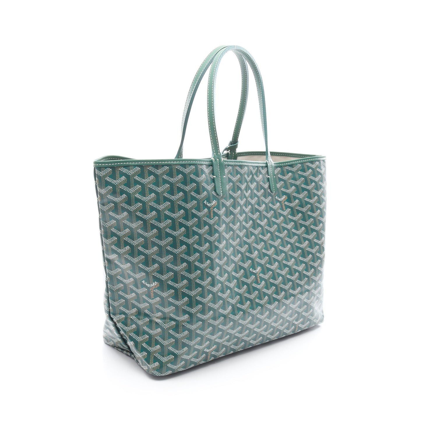 サンルイPM ハンドバッグ トートバッグ コーティングキャンバス レザー グリーン マルチカラー ゴヤール バッグ GOYARD