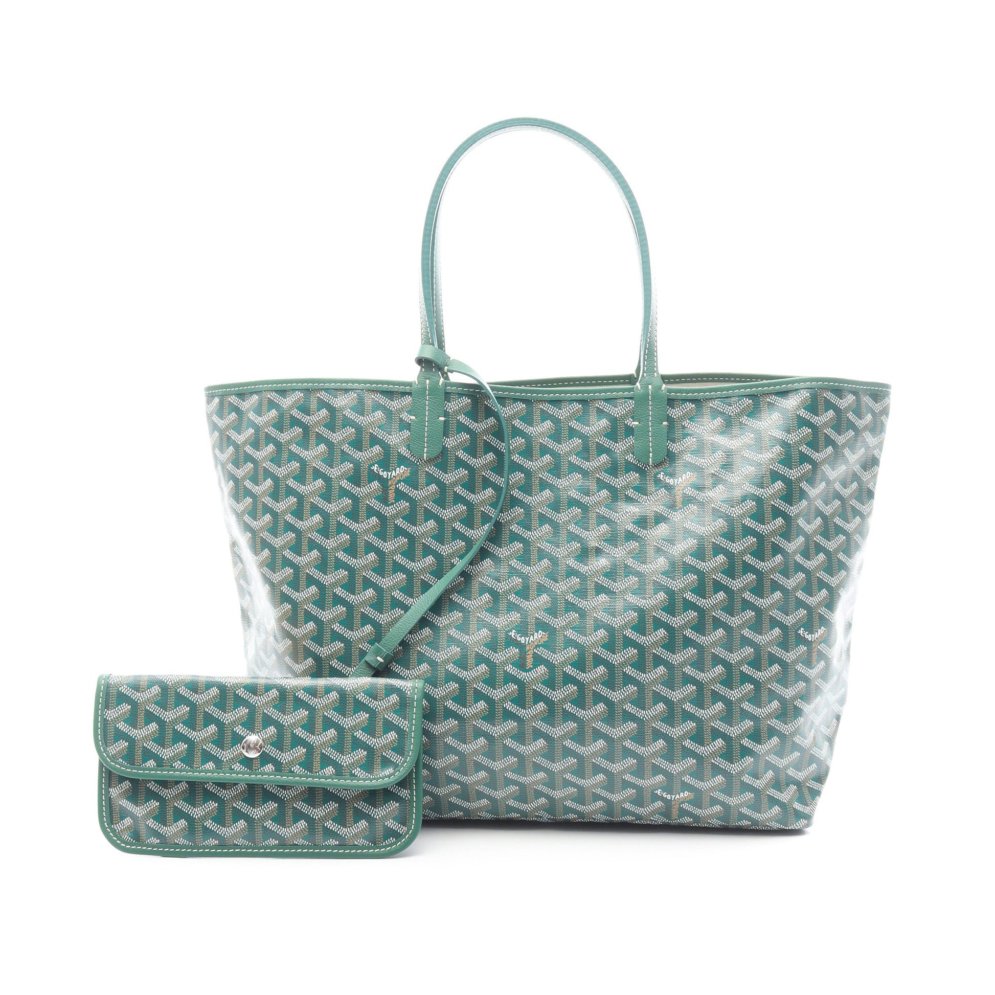 サンルイPM ハンドバッグ トートバッグ コーティングキャンバス レザー グリーン マルチカラー ゴヤール バッグ GOYARD