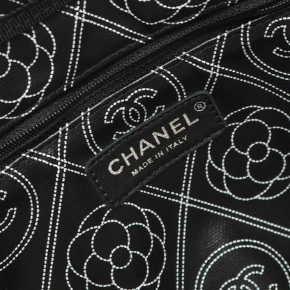 ココマーク カメリア ハンドバッグ トートバッグ PVC レザー ブラック ベージュ シルバー金具 2WAY シャネル バッグ CHANEL