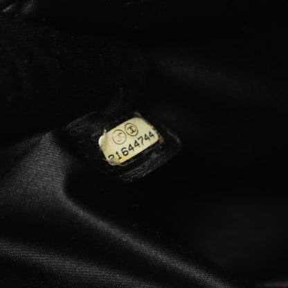 バイアスステッチ Wチェーンショルダーバッグ ラムスキン ブラック シルバー金具 シャネル バッグ CHANEL