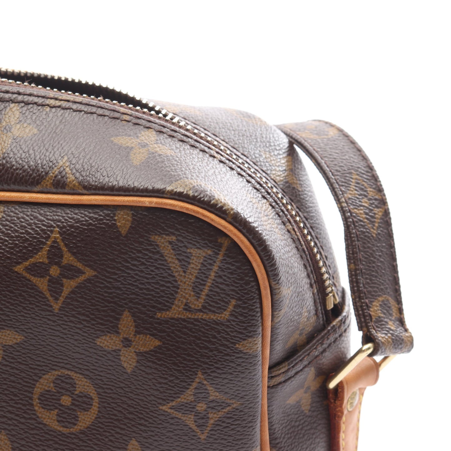 ナイル モノグラム ショルダーバッグ PVC レザー ブラウン ルイヴィトン バッグ LOUIS VUITTON