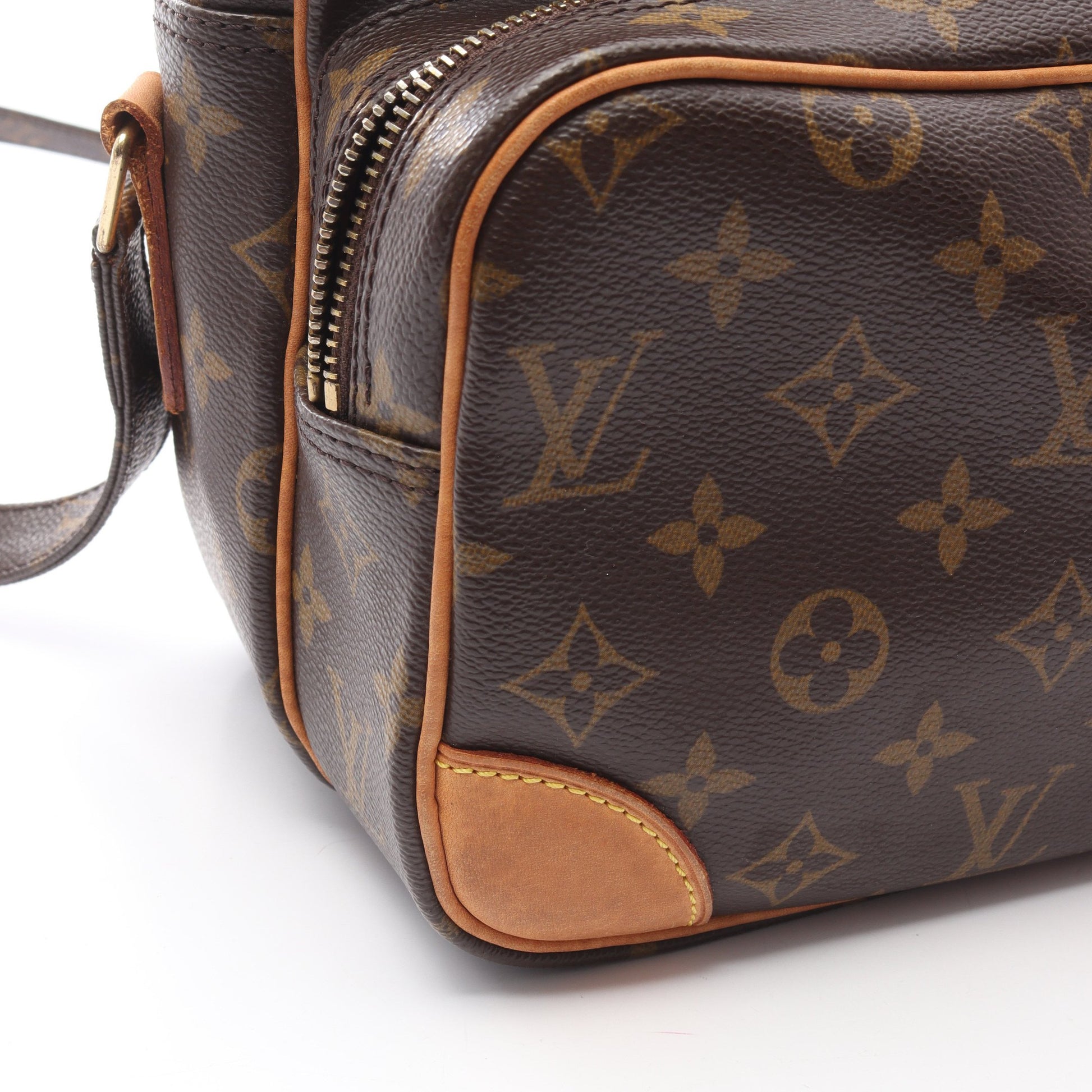 ナイル モノグラム ショルダーバッグ PVC レザー ブラウン ルイヴィトン バッグ LOUIS VUITTON
