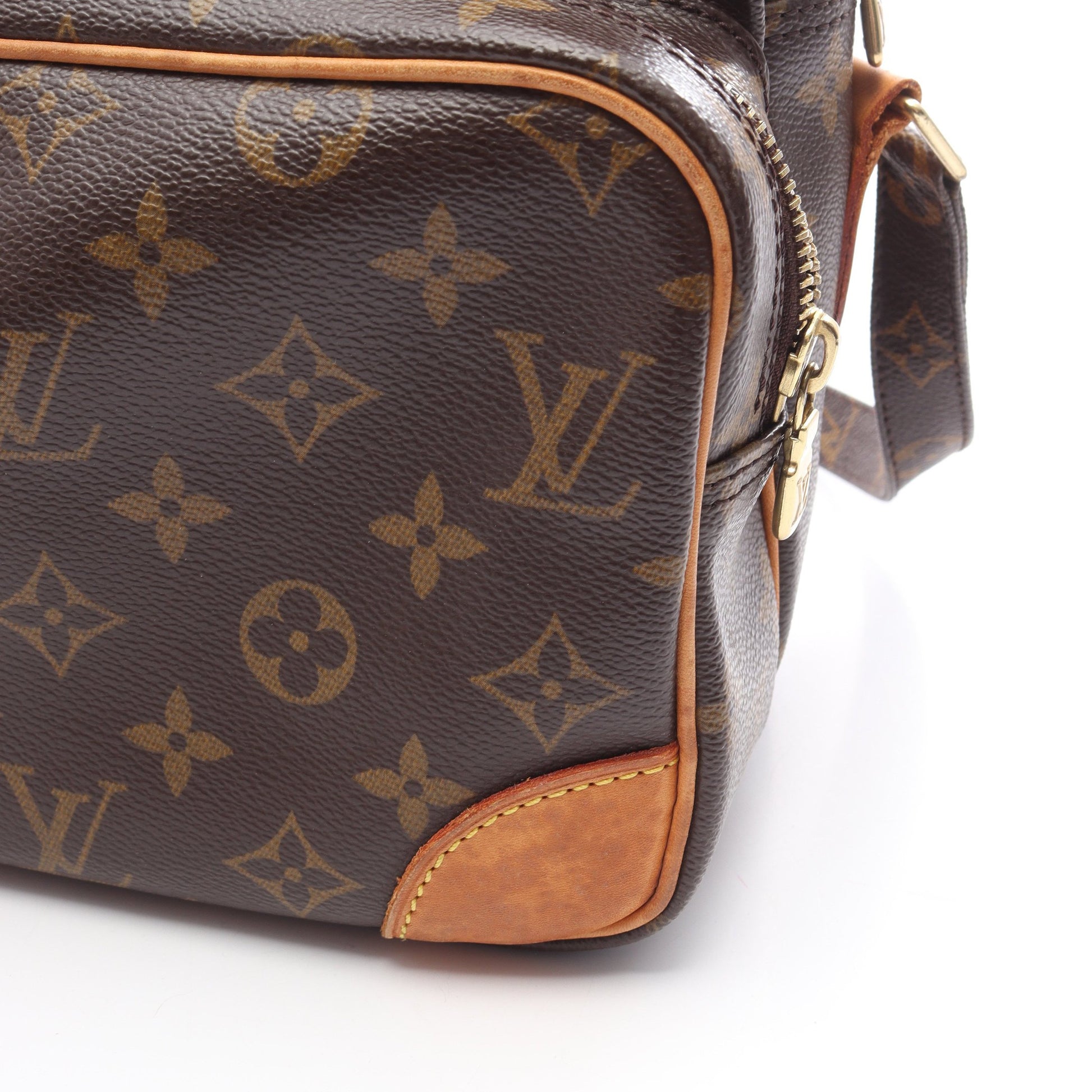 ナイル モノグラム ショルダーバッグ PVC レザー ブラウン ルイヴィトン バッグ LOUIS VUITTON