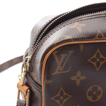 ナイル モノグラム ショルダーバッグ PVC レザー ブラウン ルイヴィトン バッグ LOUIS VUITTON