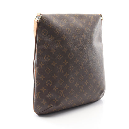 ミュゼット モノグラム ショルダーバッグ PVC レザー ブラウン ルイヴィトン バッグ LOUIS VUITTON