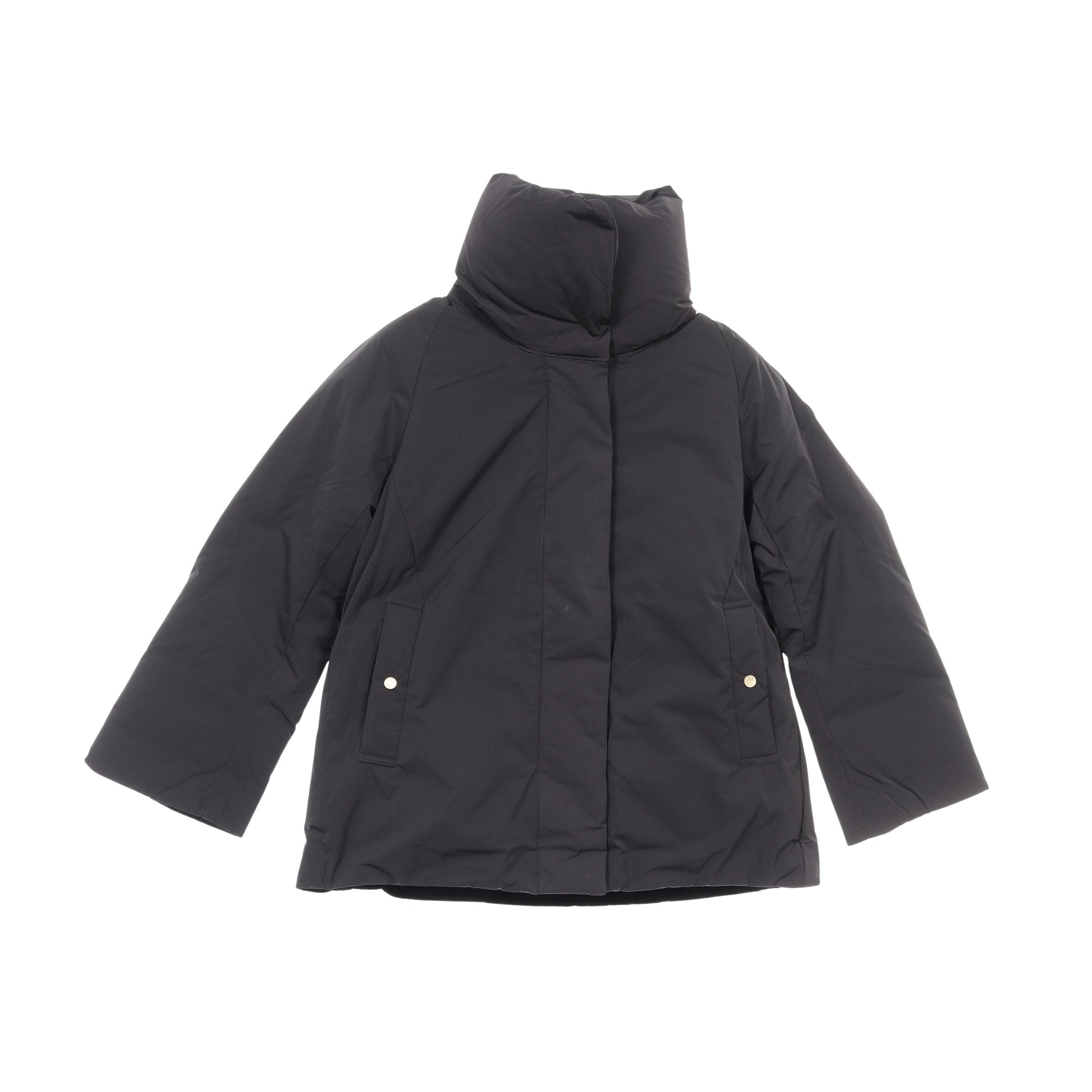 フレアシルエットパデッド ジャケット ブラック ダニエルウェリントン