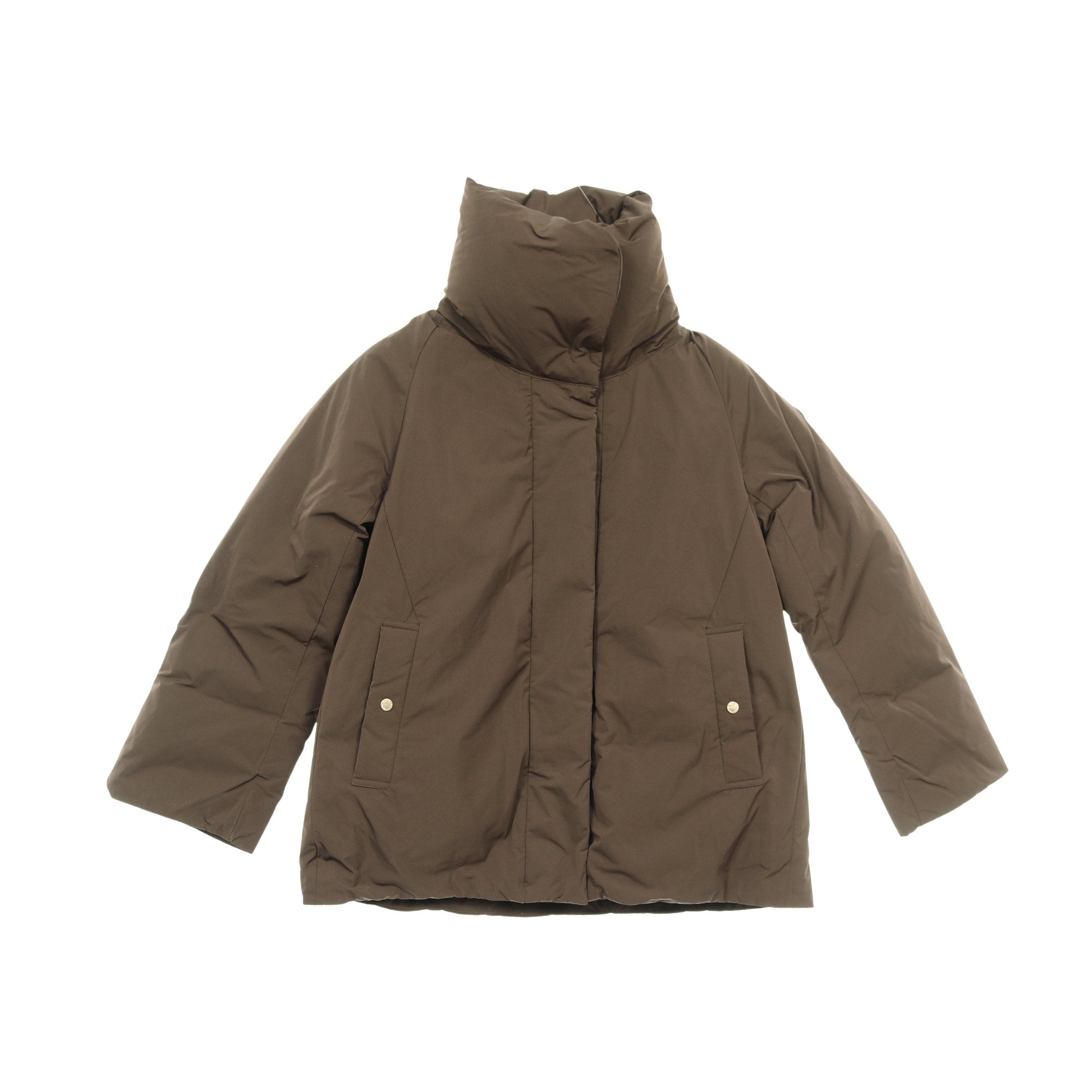 フレアシルエットパデッド ジャケット ブラウン ダニエルウェリントン