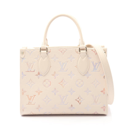 オンザゴーPM モノグラムアンプラント ドリームクリーム ハンドバッグ レザー アイボリー 2WAY ルイヴィトン バッグ LOUIS VUITTON
