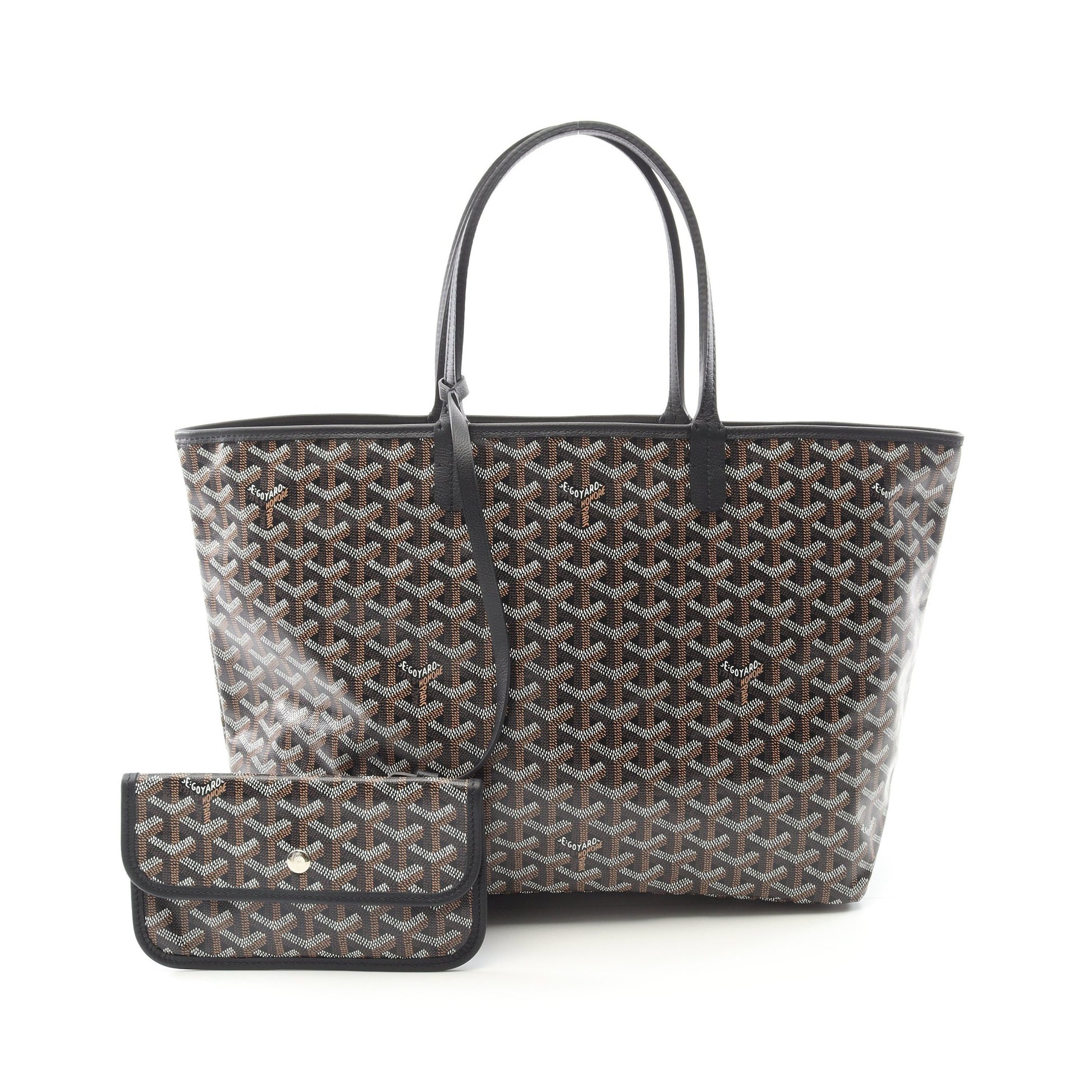 サンルイPM ハンドバッグ トートバッグ コーティングキャンバス レザー ブラック マルチカラー ゴヤール バッグ GOYARD