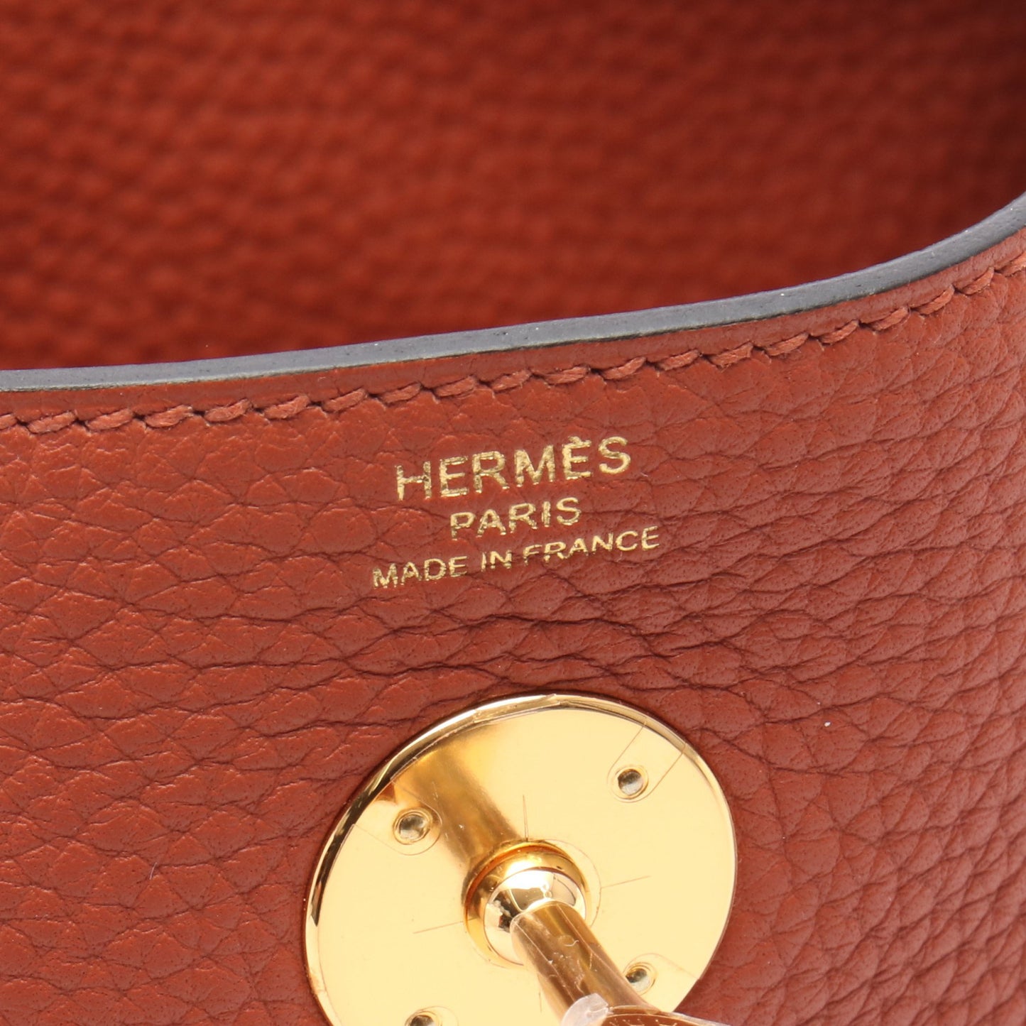 リンディ26 キュイーブル ショルダーバッグ トリヨンクレマンス オレンジブラウン ゴールド金具 X刻印 エルメス バッグ HERMES
