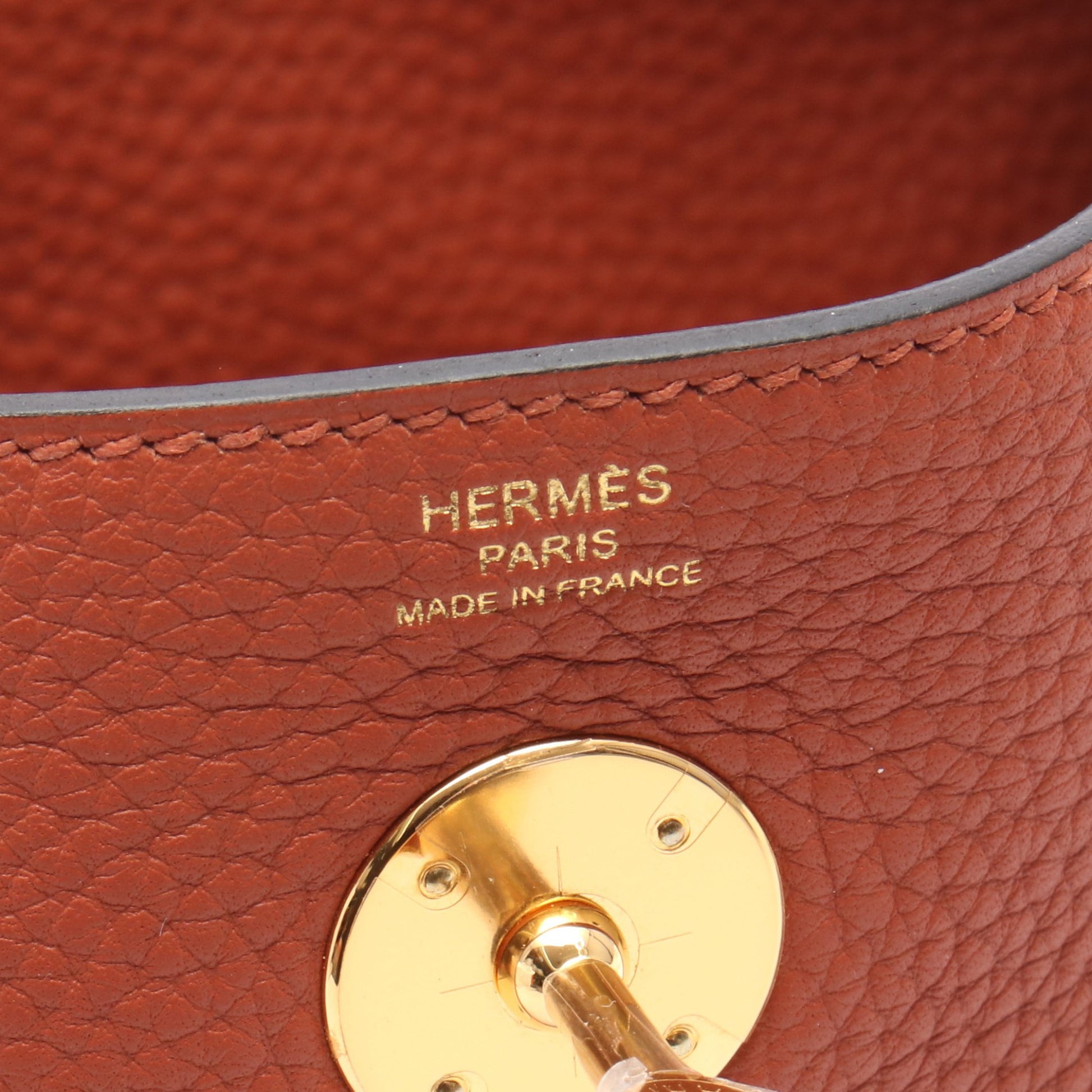 リンディ26 キュイーブル ショルダーバッグ トリヨンクレマンス オレンジブラウン ゴールド金具 X刻印 エルメス バッグ HERMES