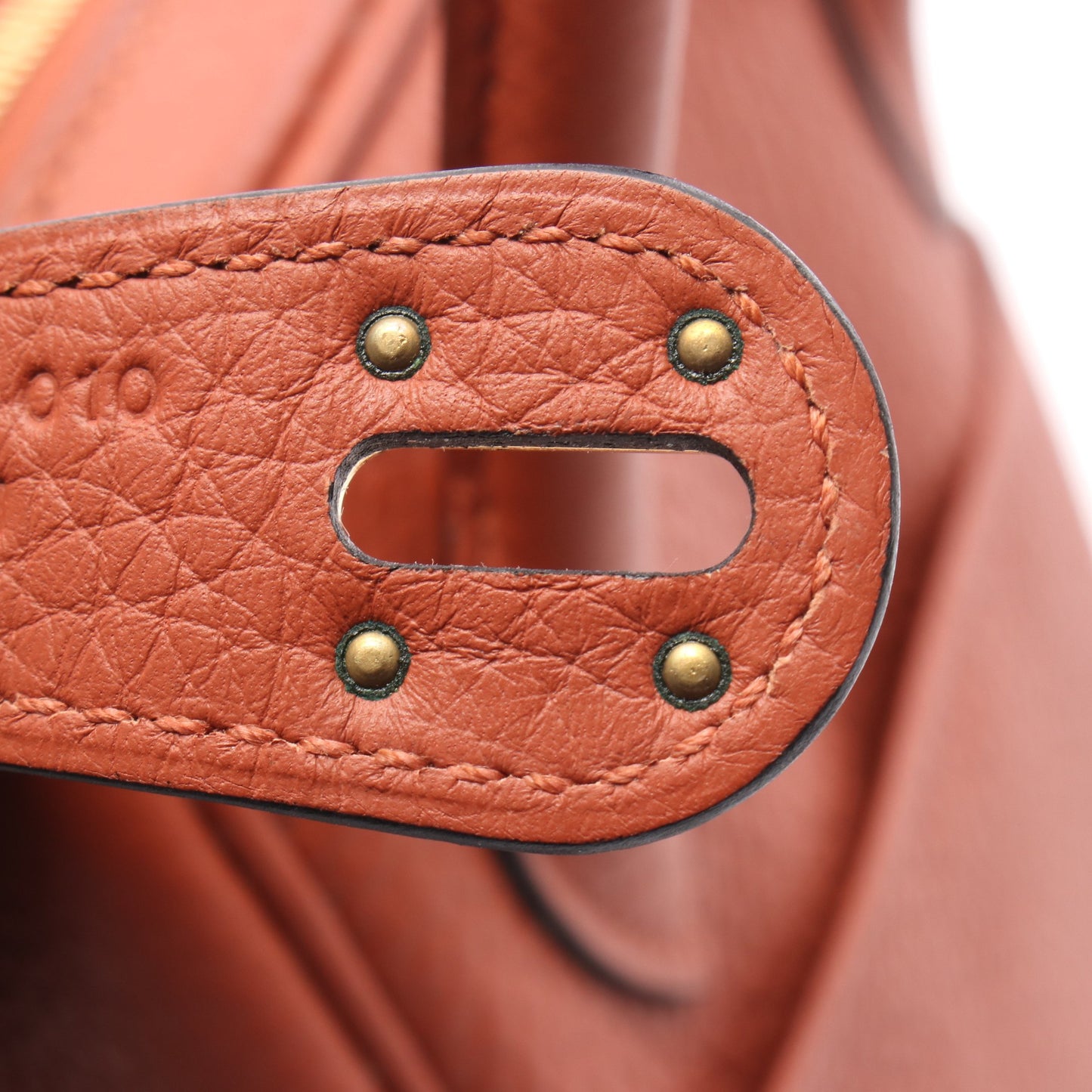 リンディ26 キュイーブル ショルダーバッグ トリヨンクレマンス オレンジブラウン ゴールド金具 X刻印 エルメス バッグ HERMES
