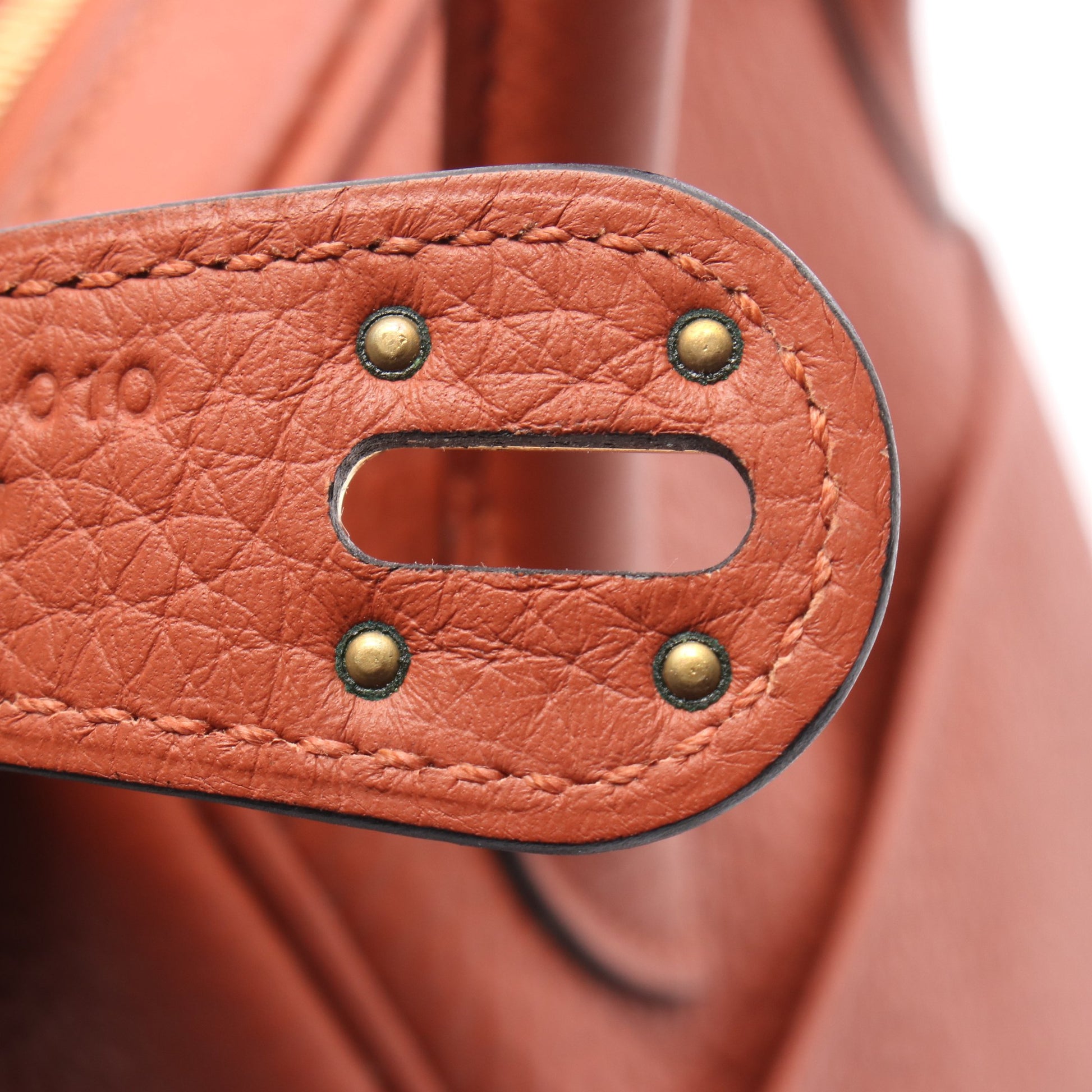 リンディ26 キュイーブル ショルダーバッグ トリヨンクレマンス オレンジブラウン ゴールド金具 X刻印 エルメス バッグ HERMES