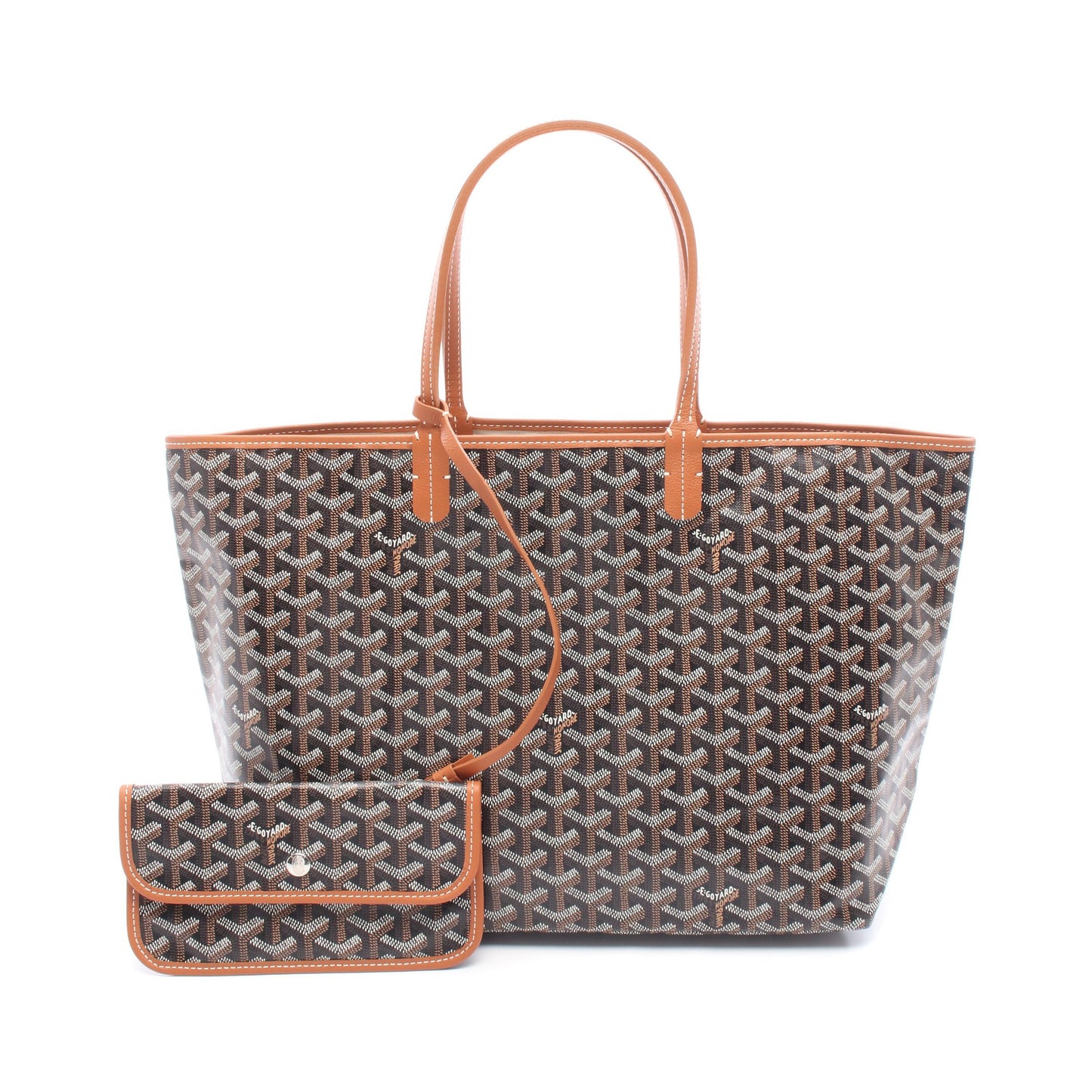 サンルイPM ハンドバッグ トートバッグ コーティングキャンバス レザー ブラック ホワイト ブラウン ゴヤール バッグ GOYARD