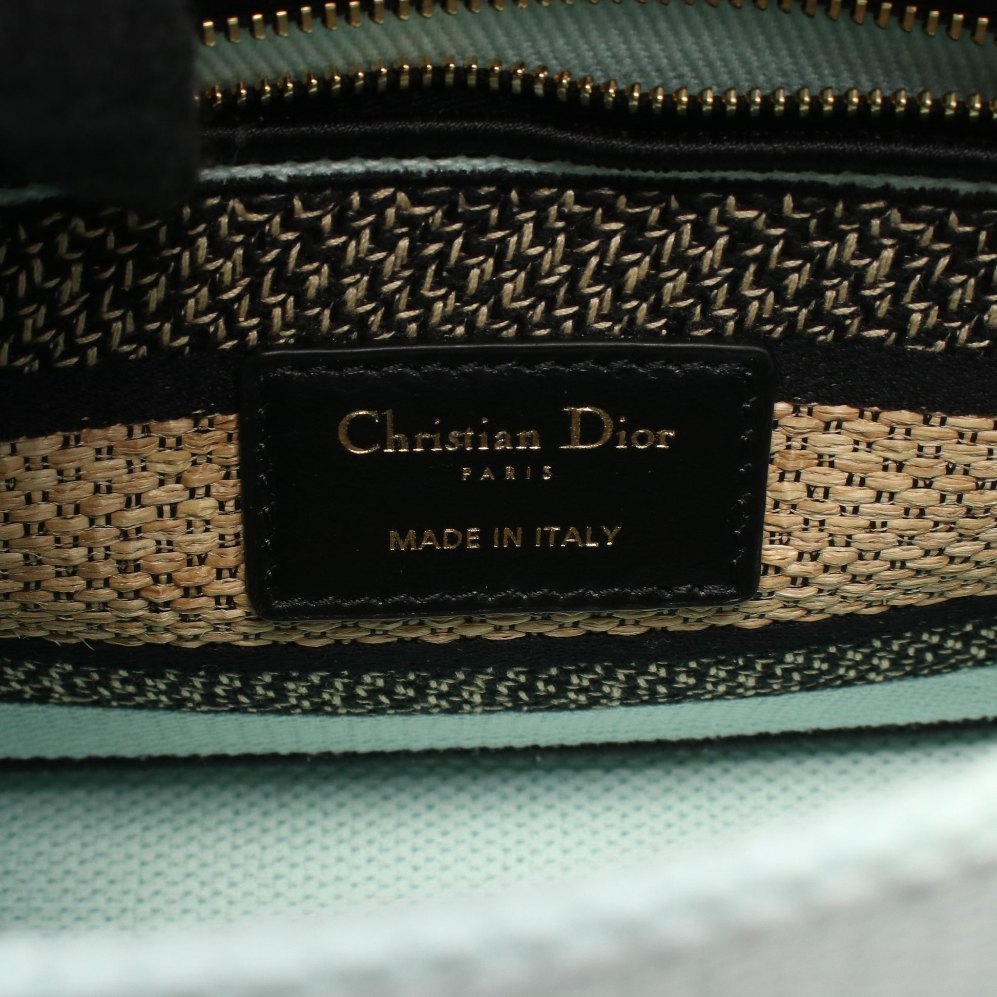 LADY D-LITE スモール ハンドバッグ キャンバス ライトグリーン ブラック マルチカラー 2WAY クリスチャンディオール バッグ Christian Dior