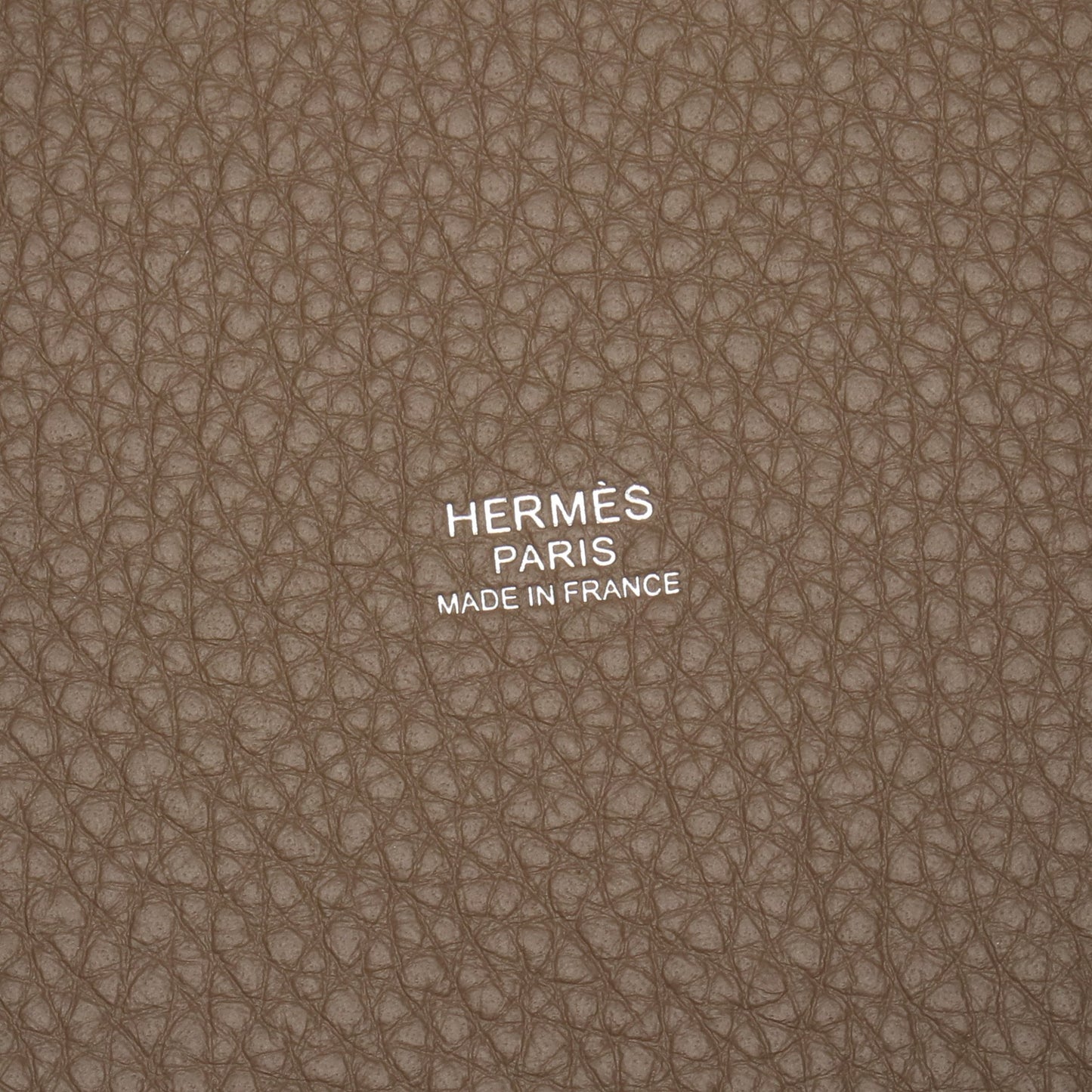 ピコタンロックPM エトゥープ ハンドバッグ トリヨンクレマンス グレーブラウン シルバー金具 K刻印 エルメス バッグ HERMES