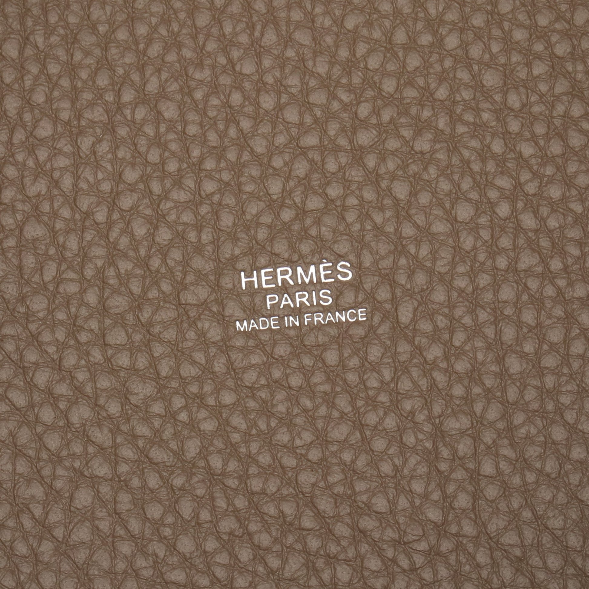 ピコタンロックPM エトゥープ ハンドバッグ トリヨンクレマンス グレーブラウン シルバー金具 K刻印 エルメス バッグ HERMES