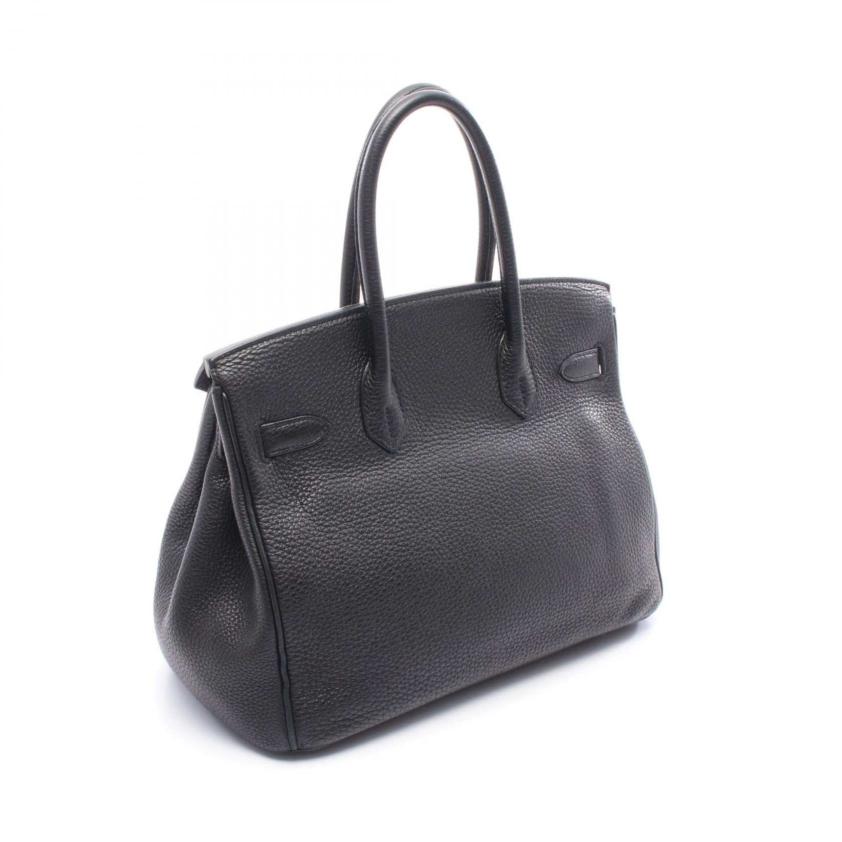 バーキン30 ハンドバッグ トゴ ブラック シルバー金具 □N刻印 エルメス バッグ HERMES