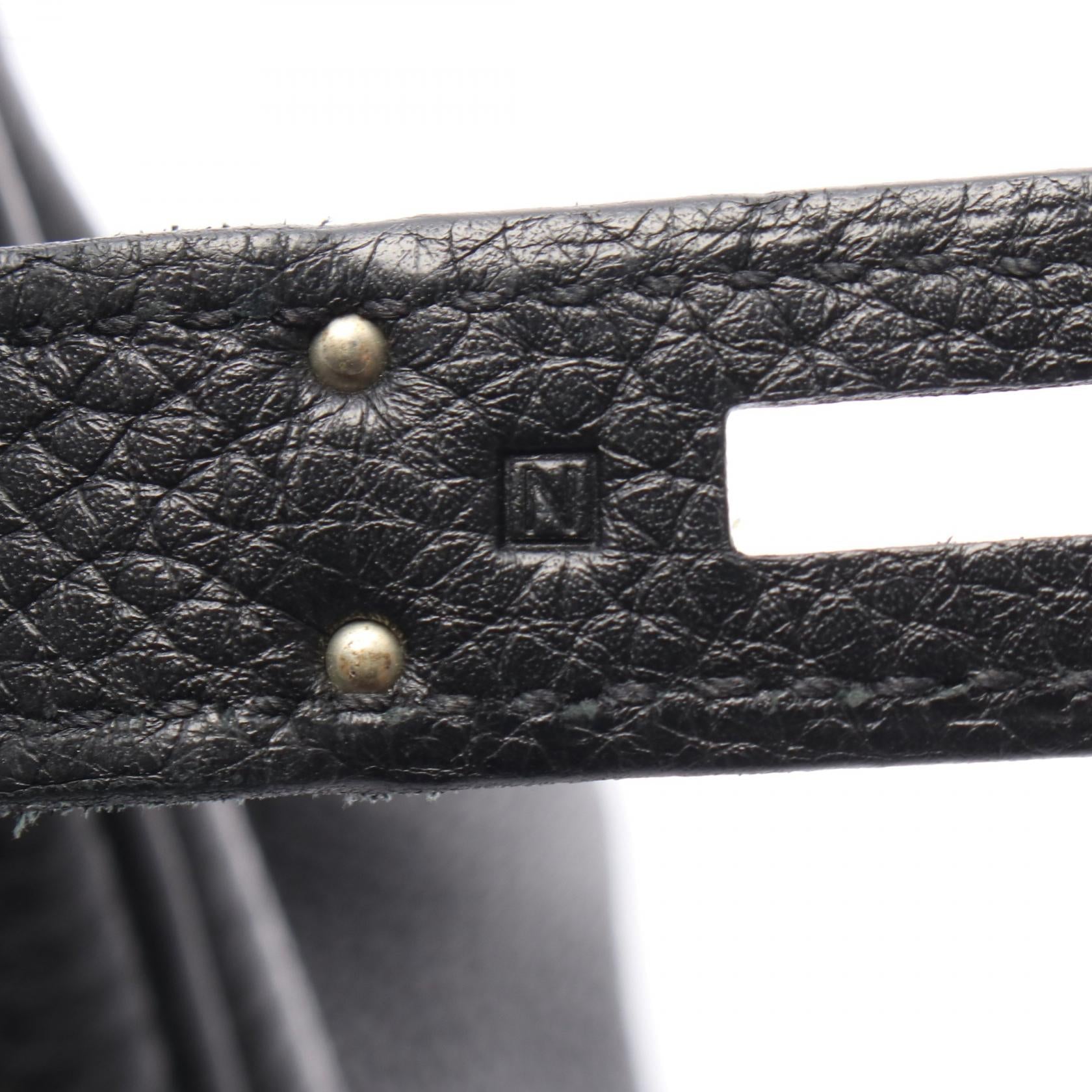 バーキン30 ハンドバッグ トゴ ブラック シルバー金具 □N刻印 エルメス バッグ HERMES