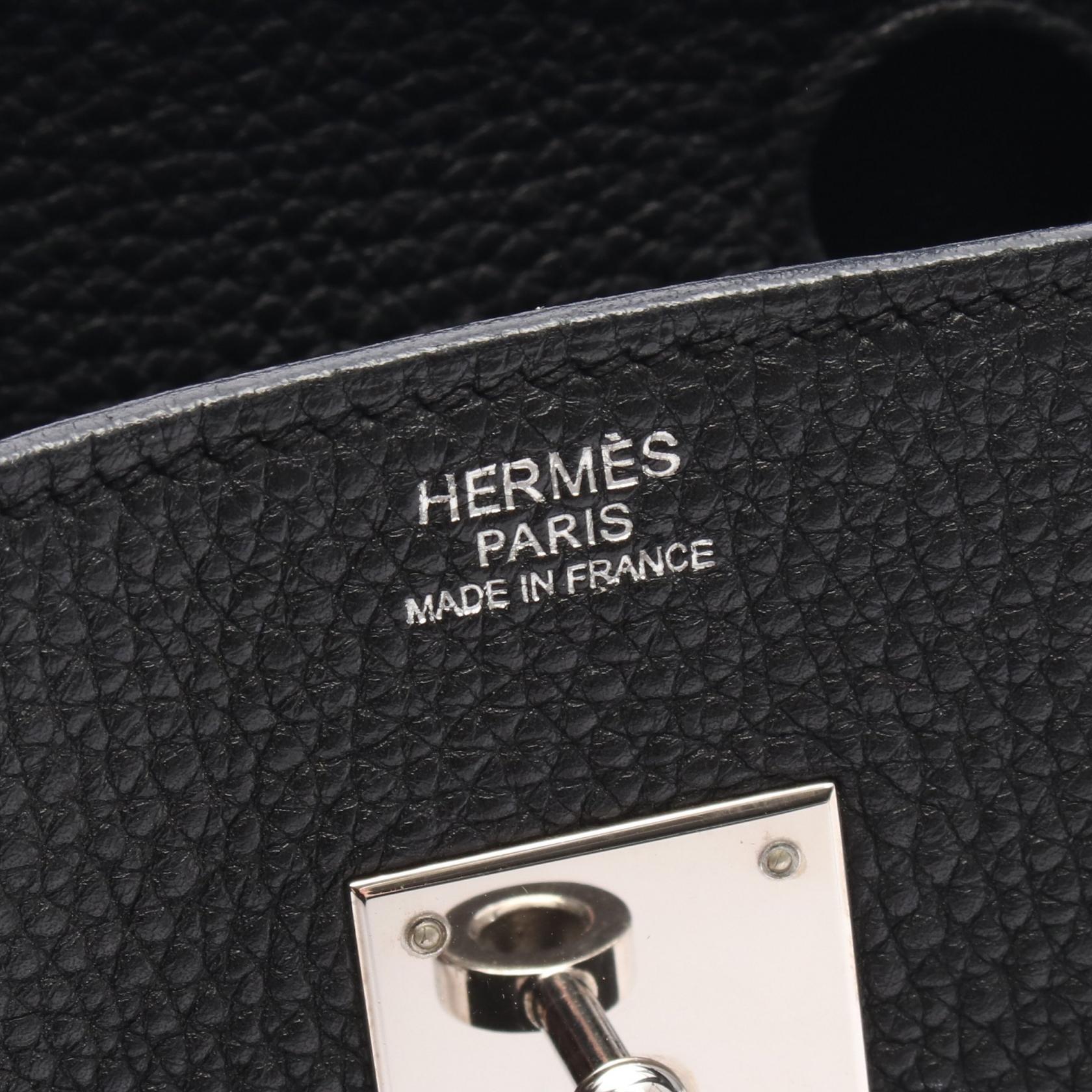 バーキン30 ハンドバッグ トゴ ブラック シルバー金具 □N刻印 エルメス バッグ HERMES