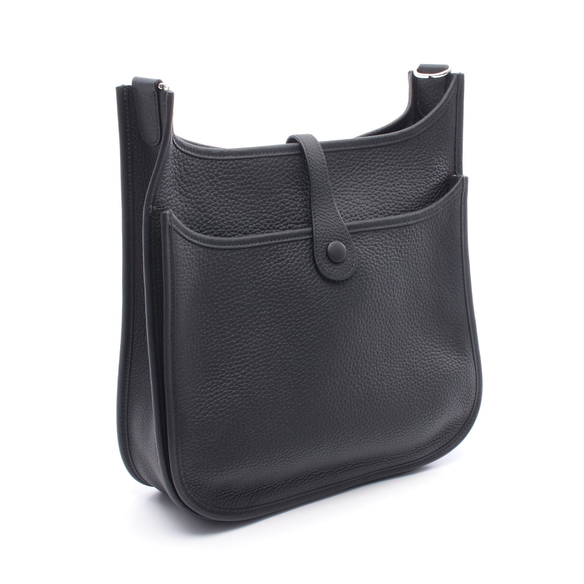 エヴリン 3 トロワ PM ショルダーバッグ トリヨンクレマンス ブラック シルバー金具 K刻印 エルメス バッグ HERMES