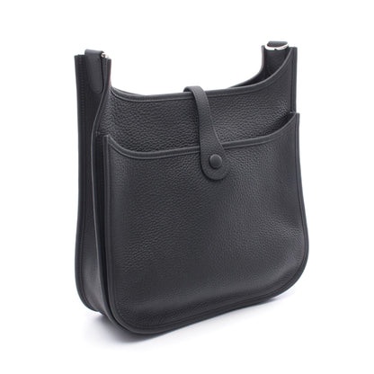エヴリン 3 トロワ PM ショルダーバッグ トリヨンクレマンス ブラック シルバー金具 K刻印 エルメス バッグ HERMES