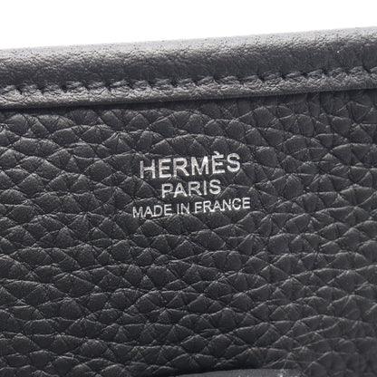 エヴリン 3 トロワ PM ショルダーバッグ トリヨンクレマンス ブラック シルバー金具 K刻印 エルメス バッグ HERMES