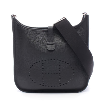 エヴリン 3 トロワ PM ショルダーバッグ トリヨンクレマンス ブラック シルバー金具 K刻印 エルメス バッグ HERMES