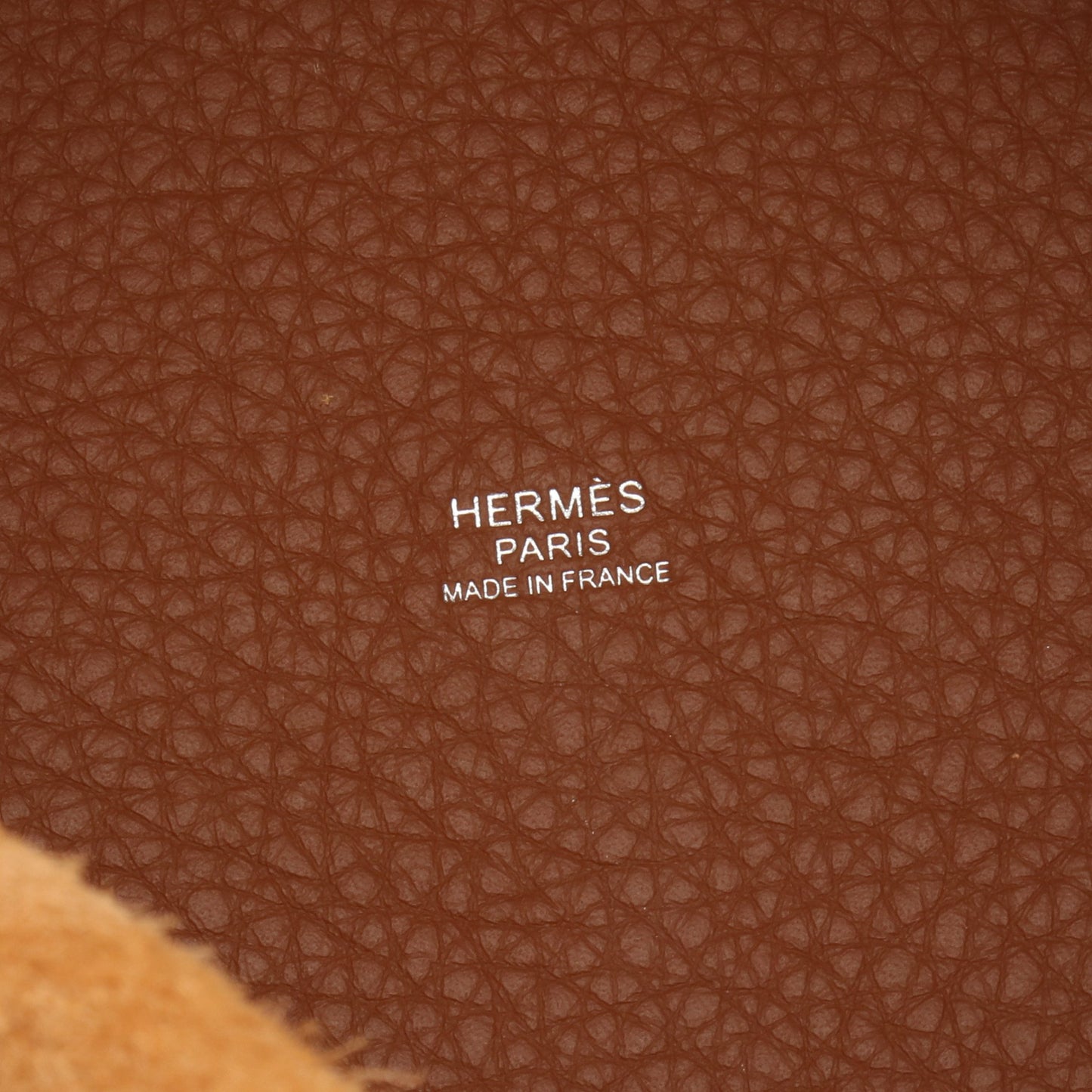 ピコタンロックPM ゴールド ハンドバッグ トリヨンクレマンス ブラウン シルバー金具 K刻印 エルメス バッグ HERMES