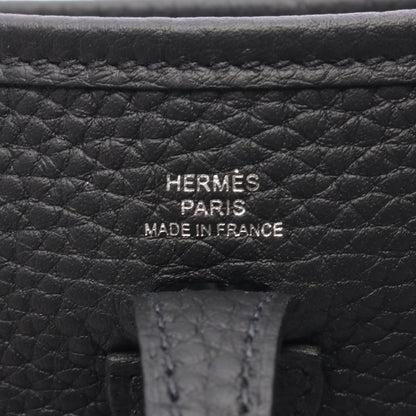 エヴリンTPM アマゾン ショルダーバッグ トリヨンクレマンス ブラック シルバー金具 K刻印 エルメス バッグ HERMES